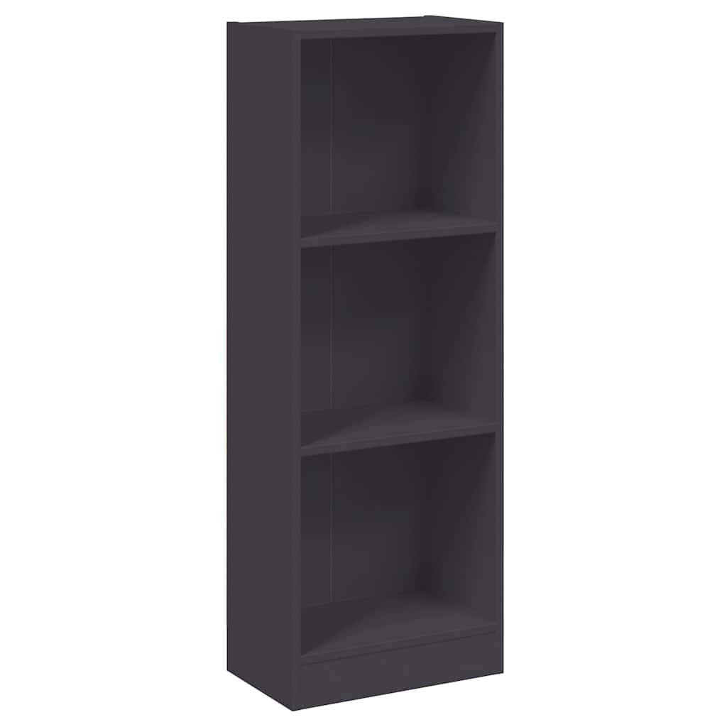 Vidaxl boekenkast met 3 schappen 40x24x109 cm bewerkt hout grijs