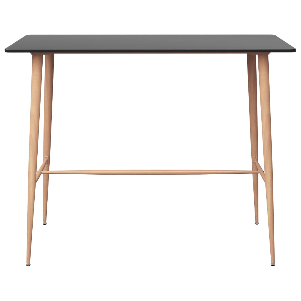 Vidaxl bartafel 120x60x105 cm zwart