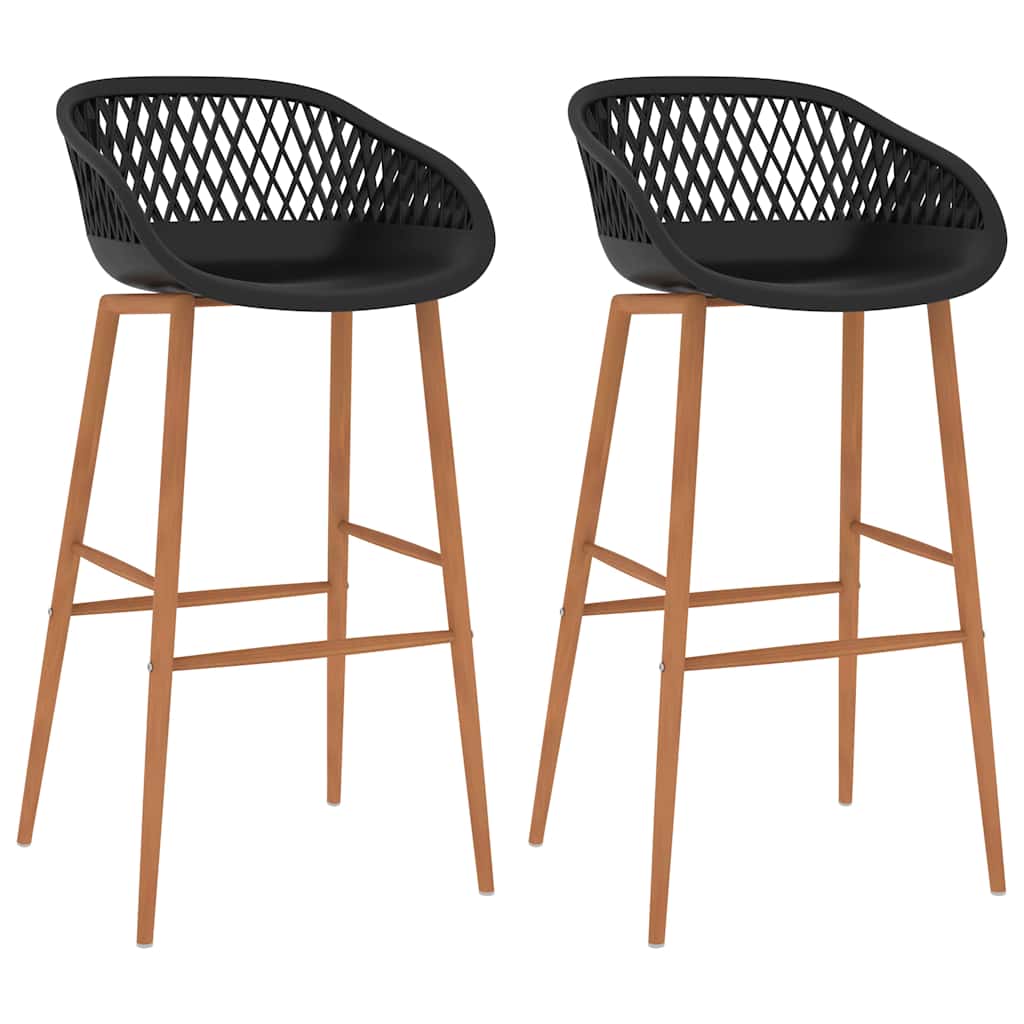 Vidaxl barstoelen 2 st zwart