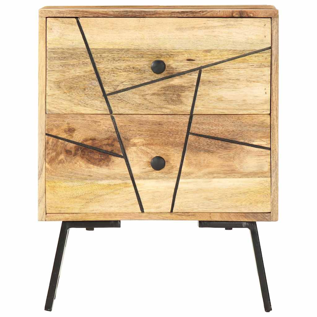 Vidaxl nachtkastje 40x30x50 cm massief mangohout