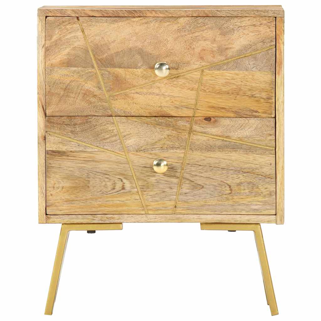 Vidaxl nachtkastje 40x30x50 cm massief mangohout