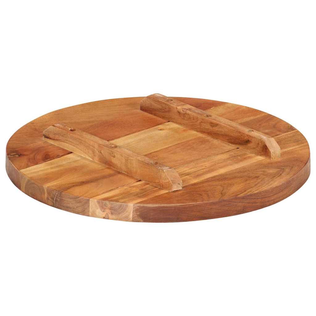 Vidaxl tafelblad rond 25-27 mm 40 cm massief acaciahout