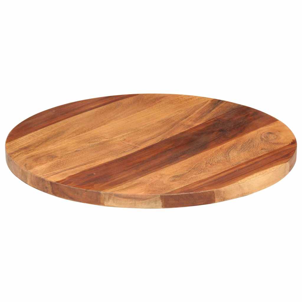 Vidaxl tafelblad rond 25-27 mm 50 cm massief acaciahout