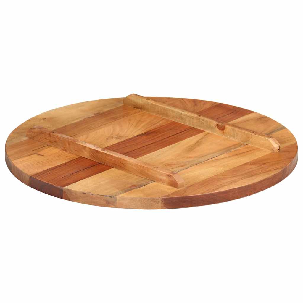 Vidaxl tafelblad rond 25-27 mm 60 cm massief acaciahout