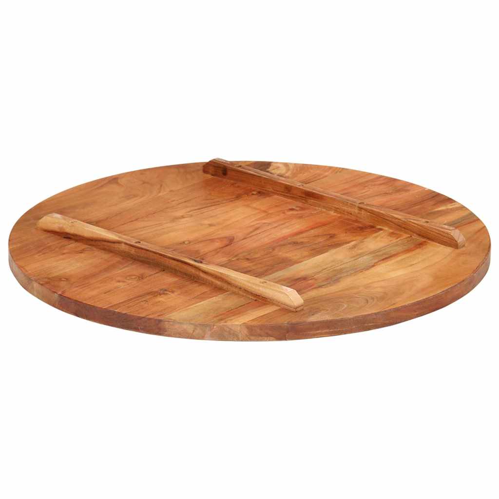 Vidaxl tafelblad rond 25-27 mm 70 cm massief acaciahout