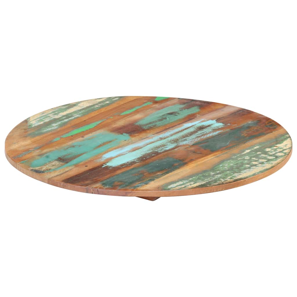 Vidaxl tafelblad rond 15-16 mm 50 cm massief gerecycled hout