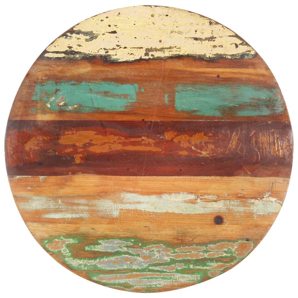 Vidaxl tafelblad rond 25-27 mm 50 cm massief gerecycled hout