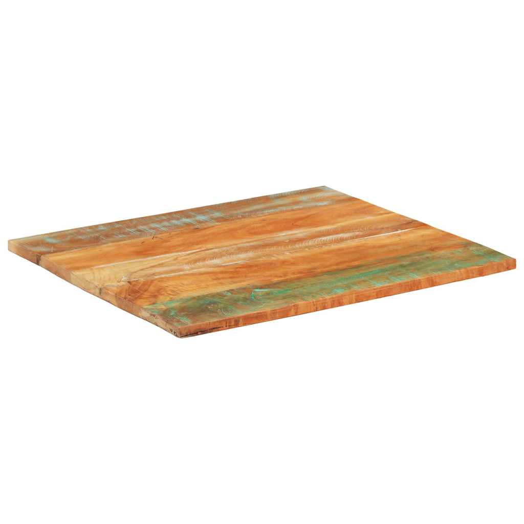 Vidaxl tafelblad rechthoekig 25-27 mm 70x80 cm massief gerecycled hout
