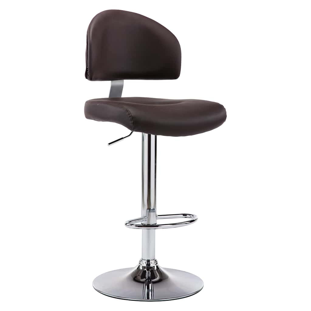 Vidaxl barstoelen 2 st kunstleer bruin