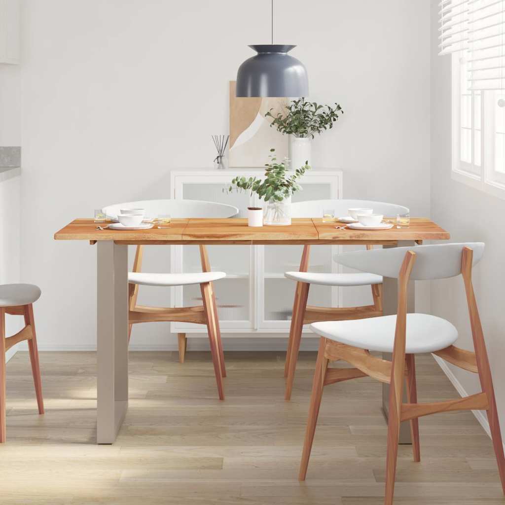 Vidaxl eettafel 140x70x76 cm massief acaciahout