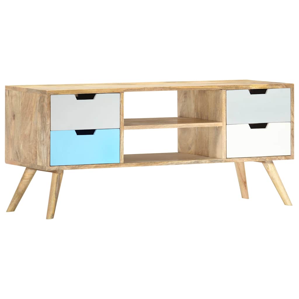 Vidaxl tv-meubel 110x35x48 cm massief mangohout