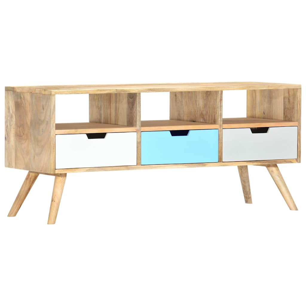 Vidaxl tv-meubel 110x35x48 cm massief mangohout