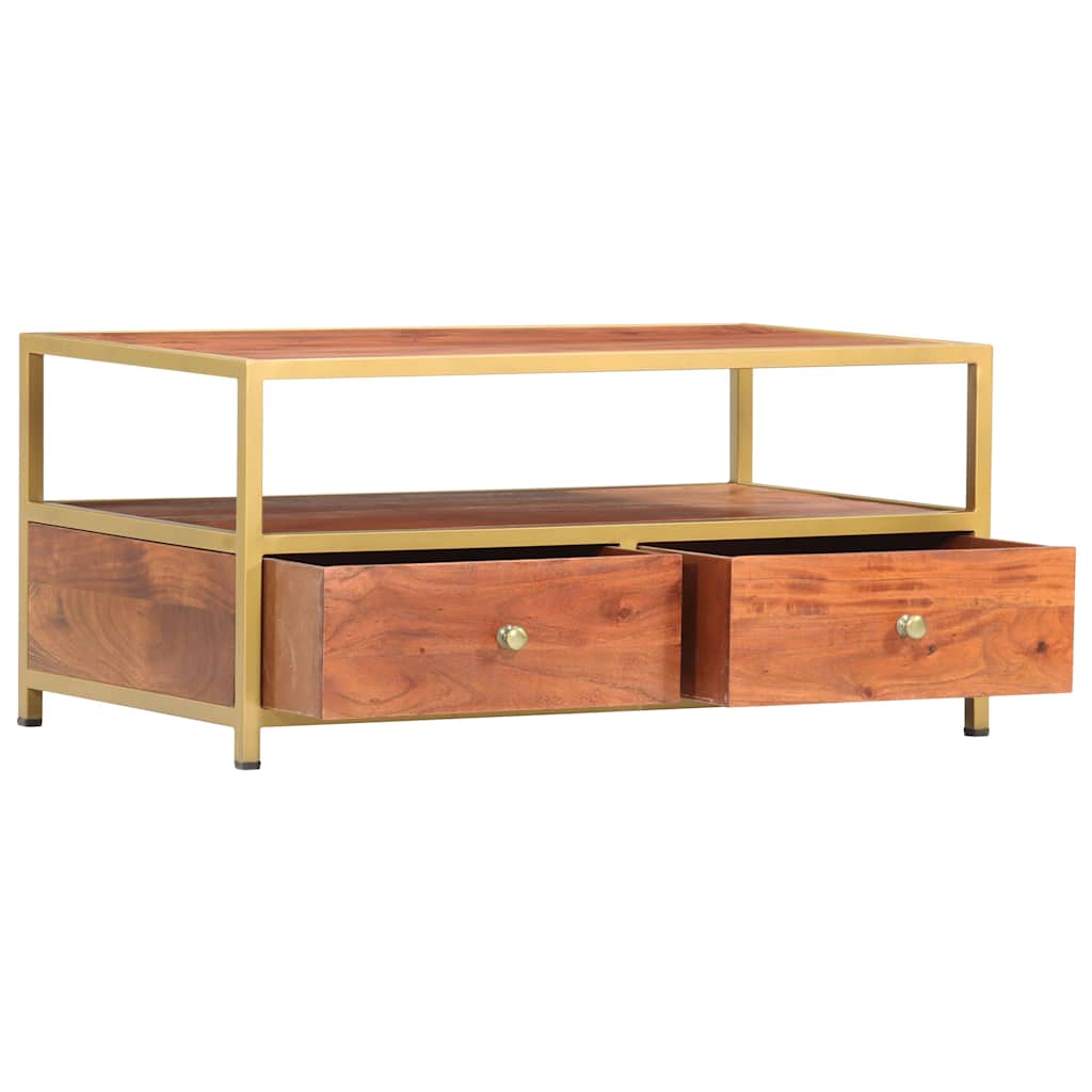 Vidaxl salontafel 90x50x40 cm massief acaciahout