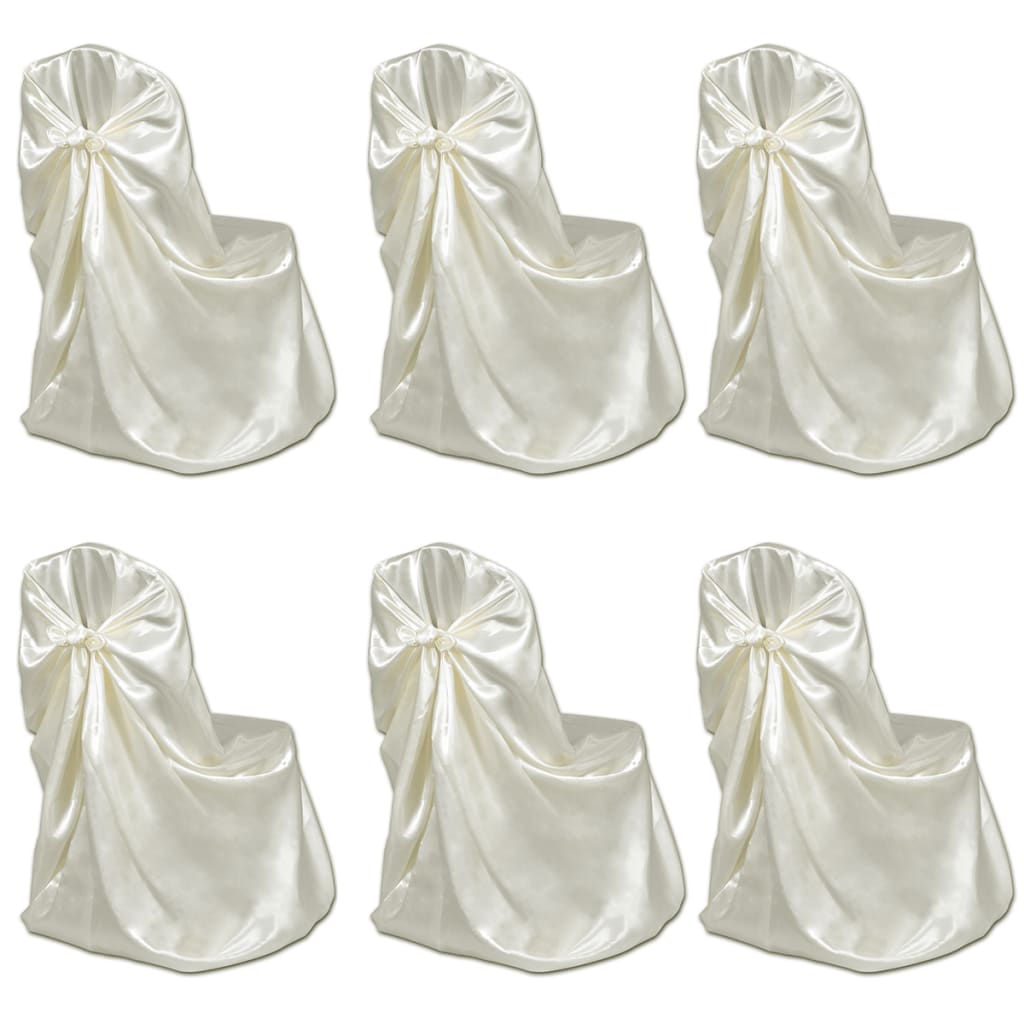 Vidaxl Stuhl Cover für Hochzeit 12 St. Crème