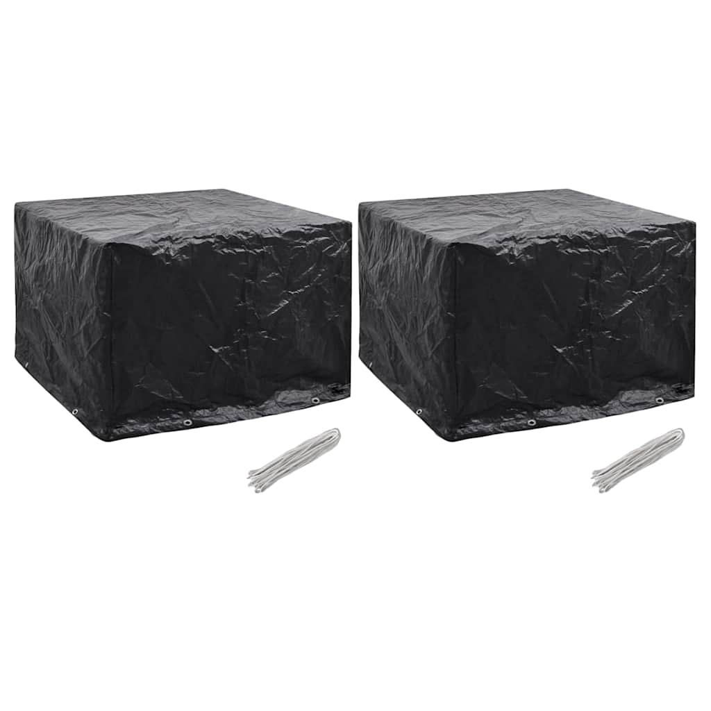 Vidaxl tuinmeubelhoezen 2 st 8 ogen 122x112x98 cm