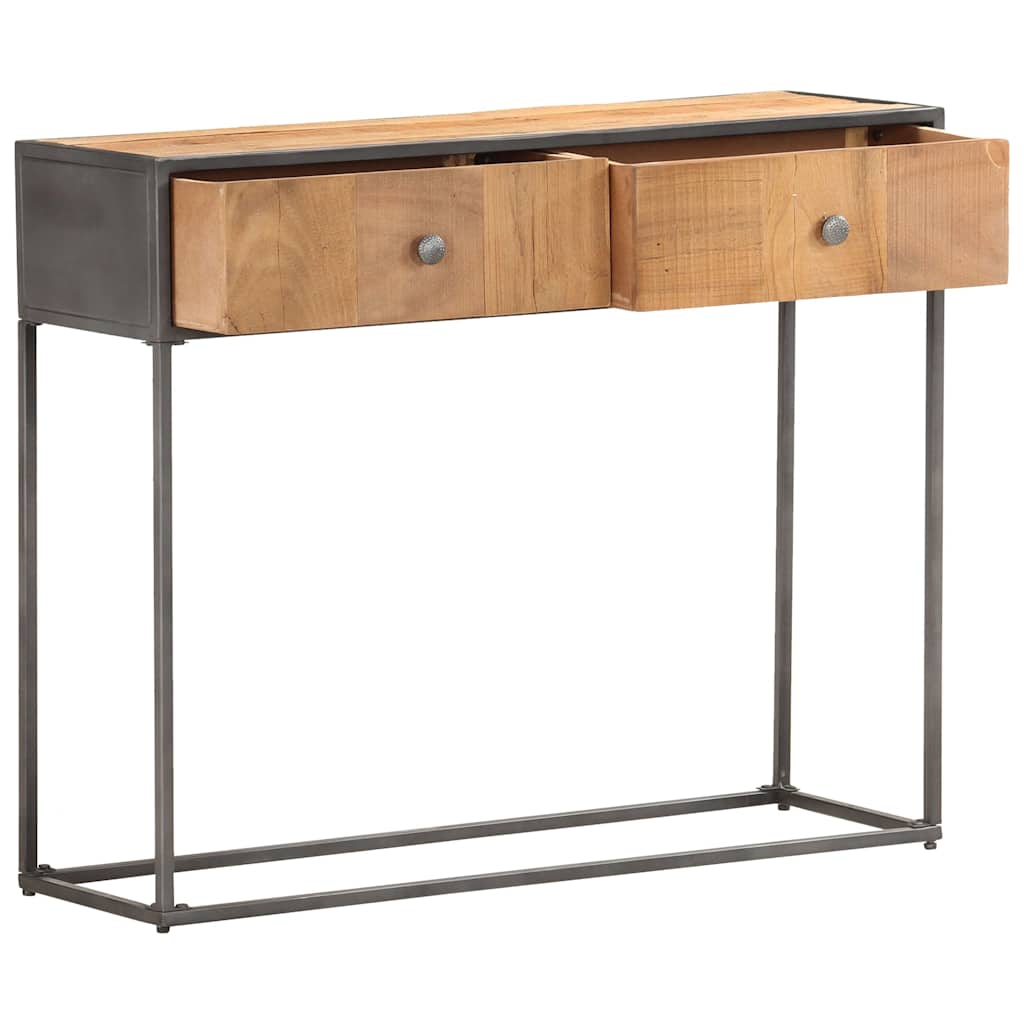 Vidaxl wandtafel 90x30x75 cm massief gerecycled hout