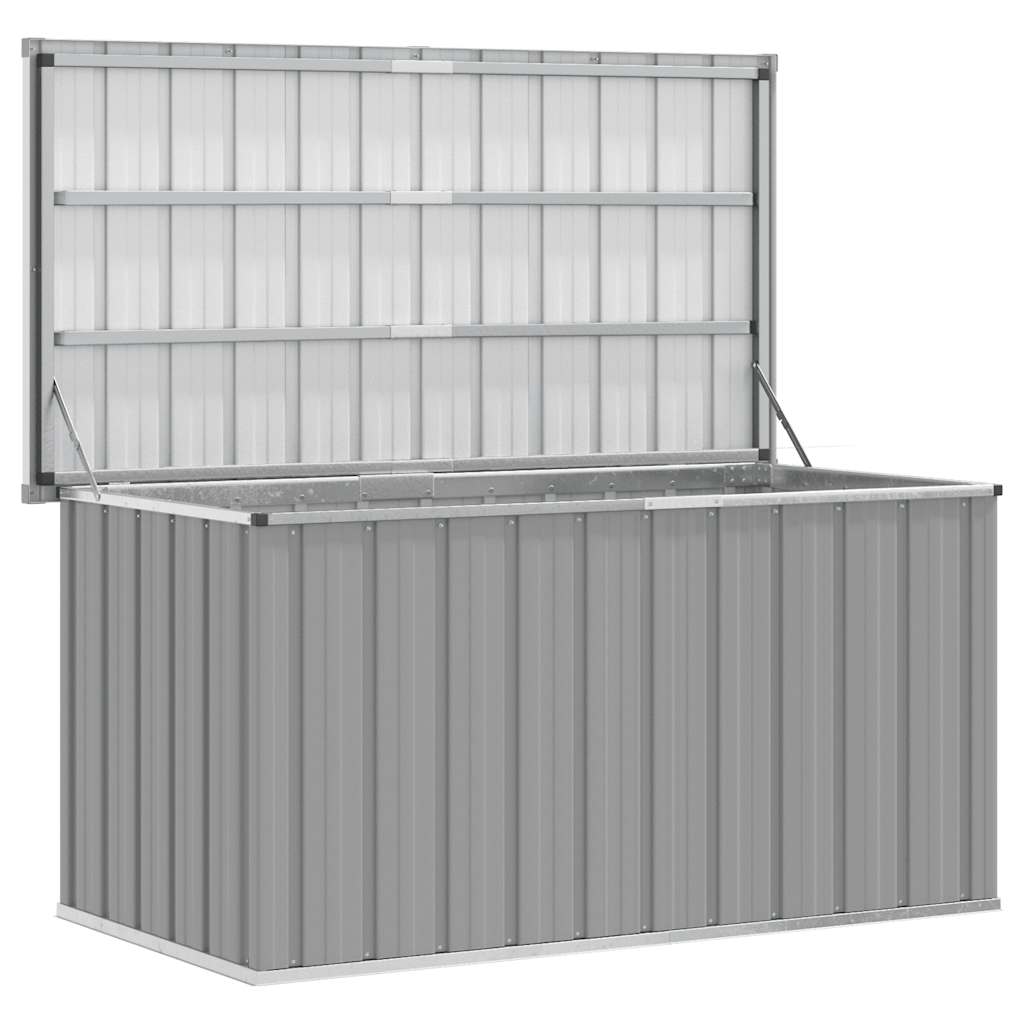 Vidaxl tuinbox 129x67x65 cm grijs