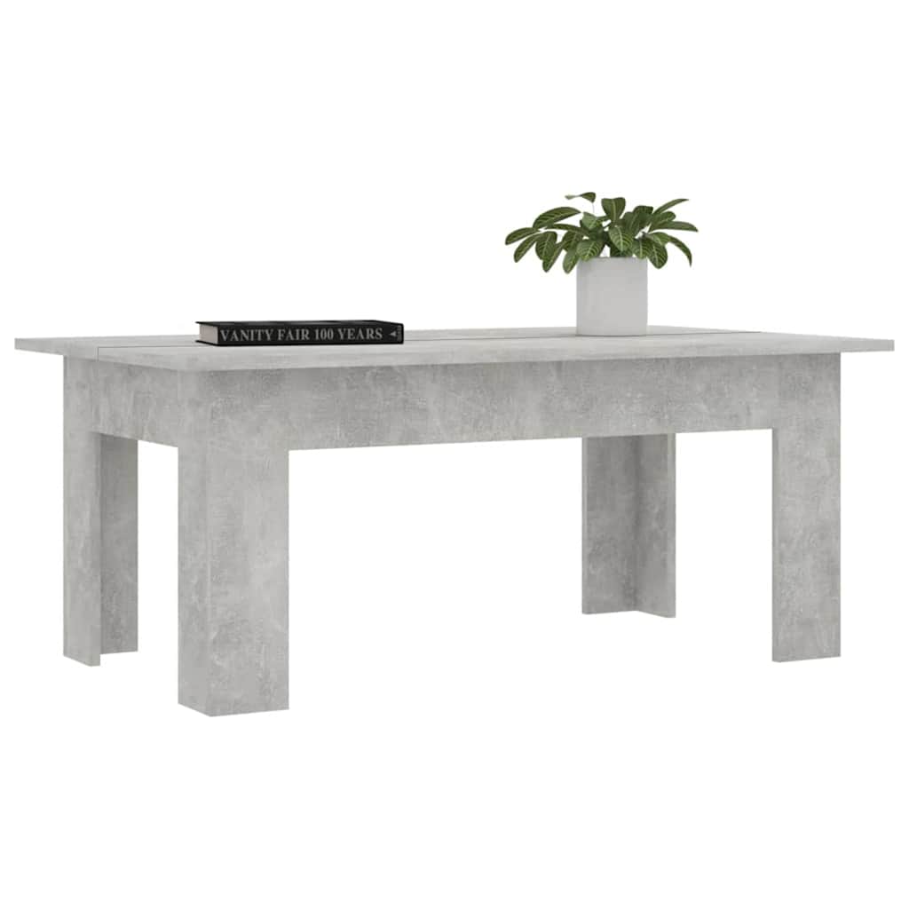 Vidaxl salontafel 100x60x42 cm bewerkt hout betongrijs