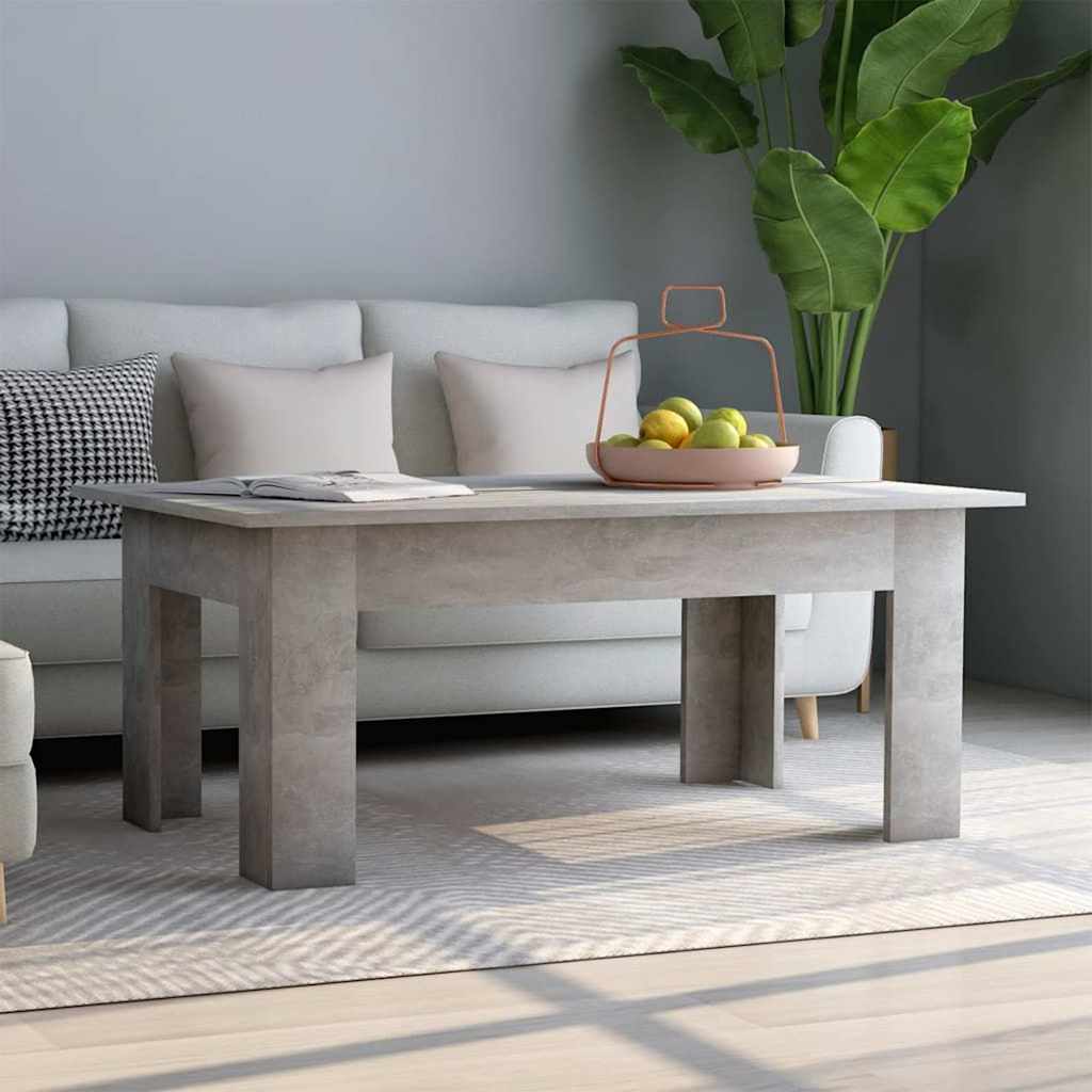 Vidaxl salontafel 100x60x42 cm bewerkt hout betongrijs