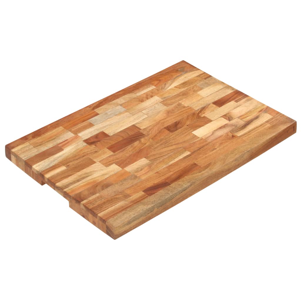 VidaXL Hackblock 60x40x4 cm massives Akazienholz