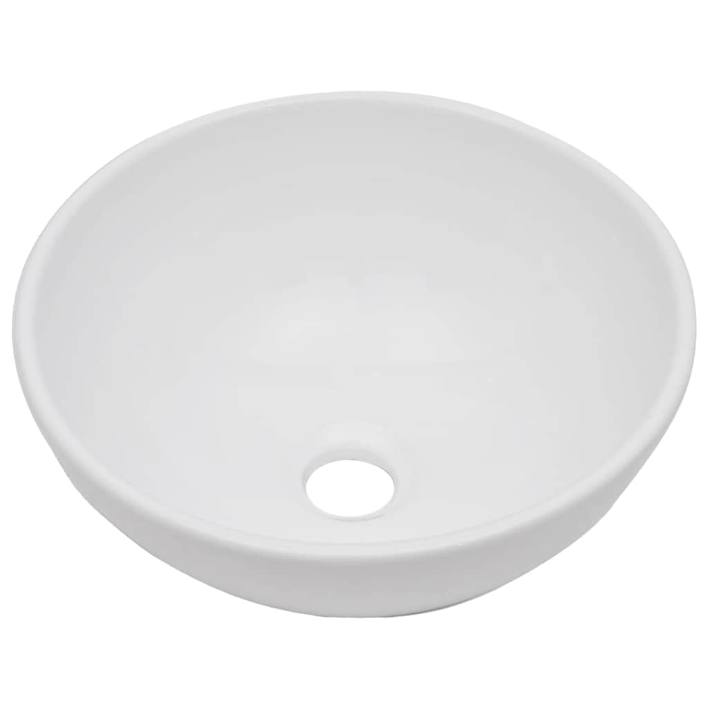 Vidaxl 2-delige badkamermeubelset keramiek eikenkleurig