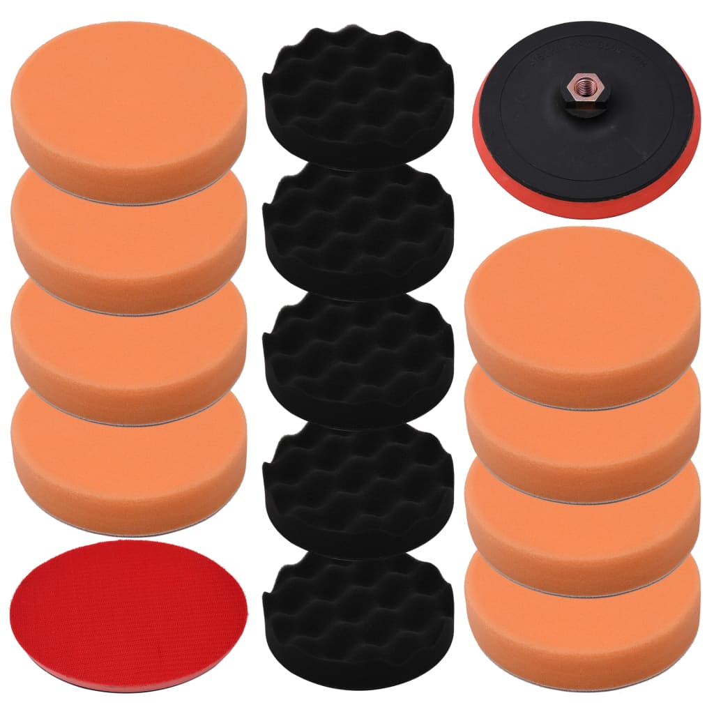 Vidaxl 14-delige polijstpadset 150 mm