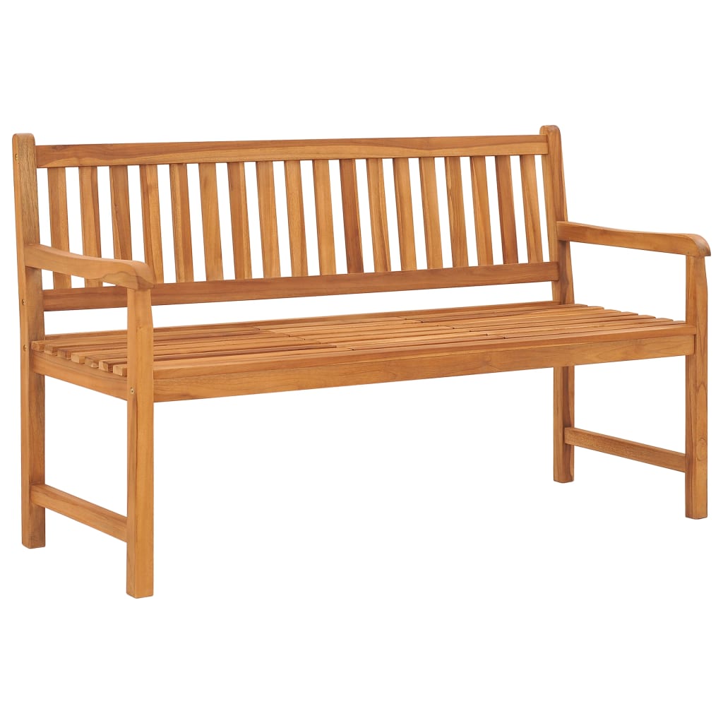 Vidaxl tuinbank met tafel 3-zits 150 cm massief teakhout