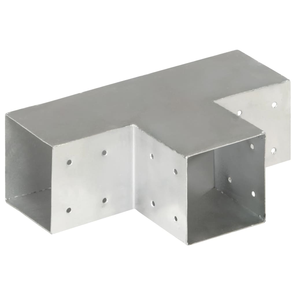 Vidaxl Pfostenanschluss T-Form 101x101 mm verzinktes Metall