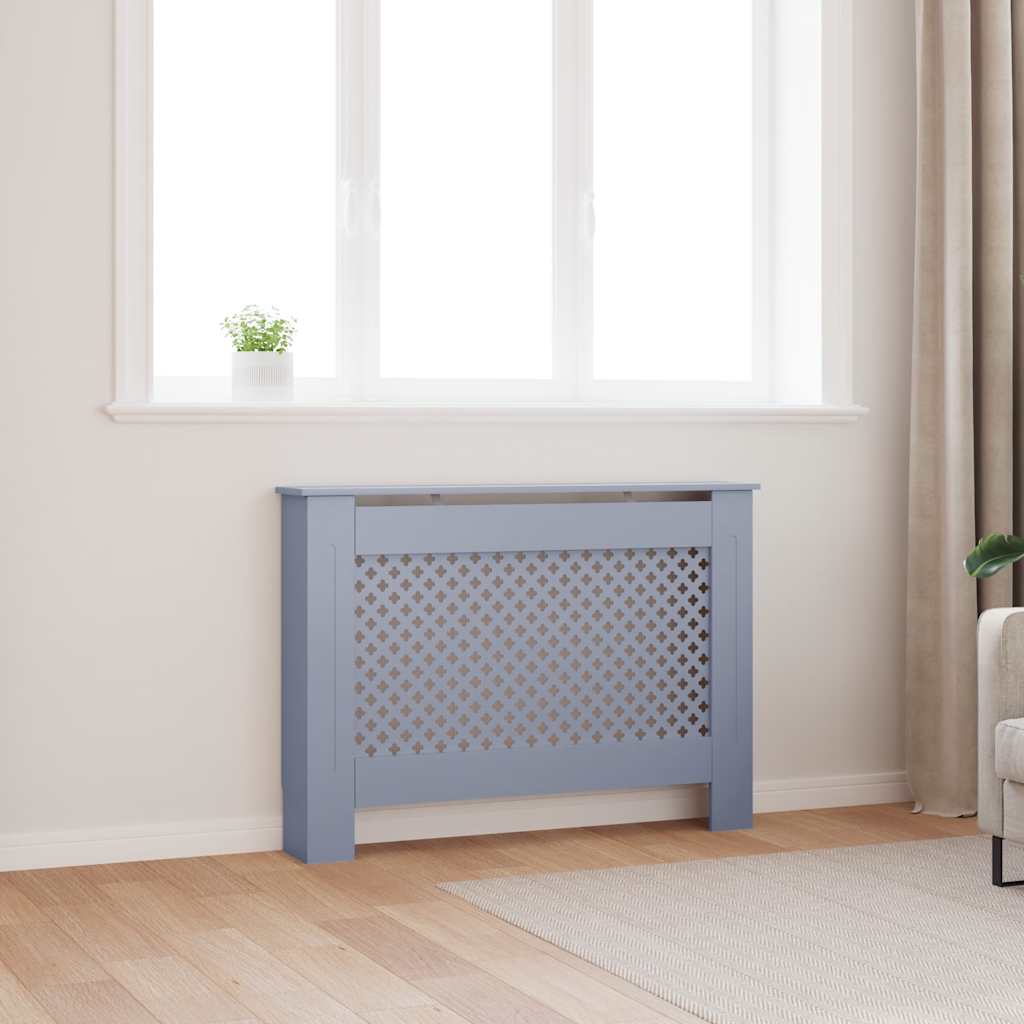 VIDAXL -Radiatorkonstruktion 112x19x81.5 cm MDF -Anthrazit
