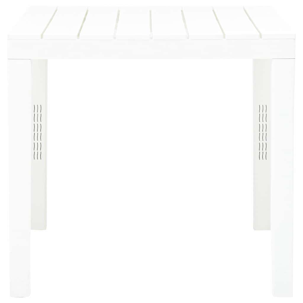 Vidaxl tuintafel 78x78x72 cm kunststof wit