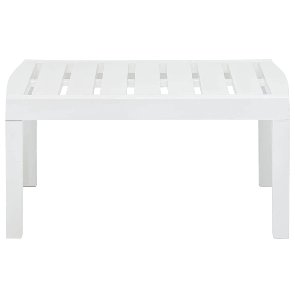 Vidaxl tuintafel 78x55x38 cm kunststof wit