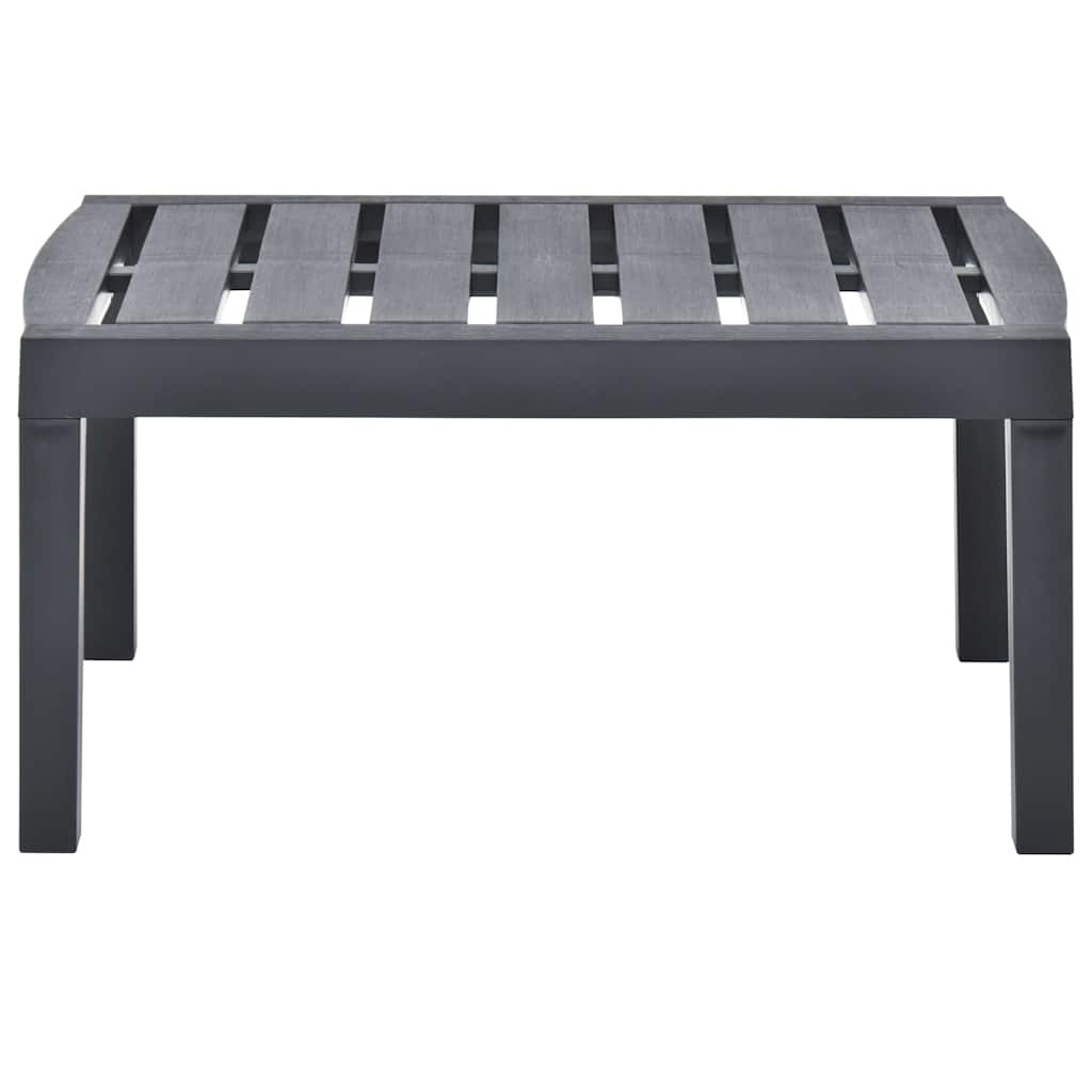 Vidaxl tuintafel 78x55x38 cm kunststof antracietkleurig