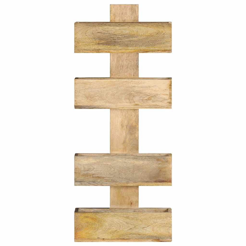 Vidaxl tijdschriftenwandrek 30x11x72 cm massief mangohout