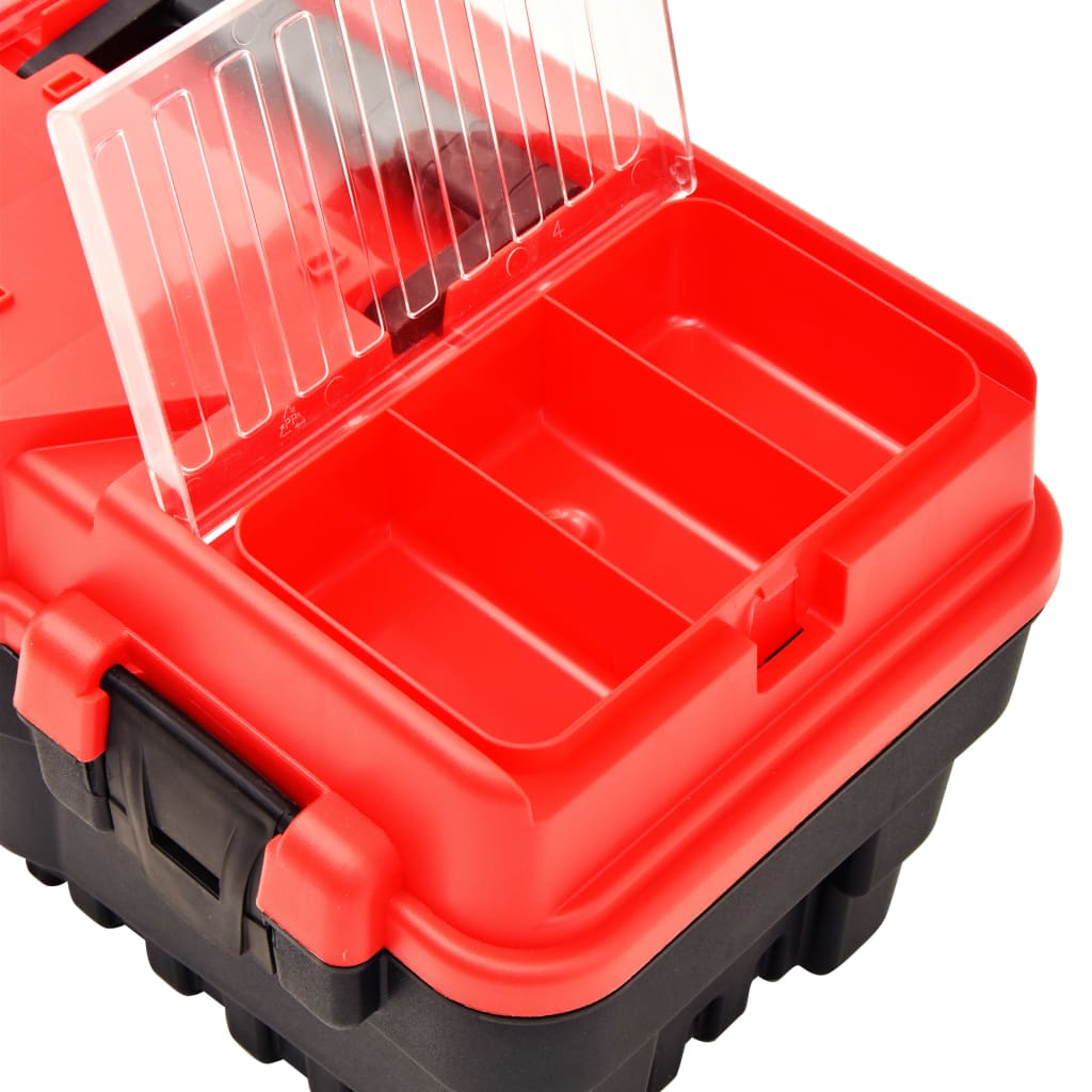 Vidaxxl Werkzeugkasten 462x256x242 mm Kunststoff rot