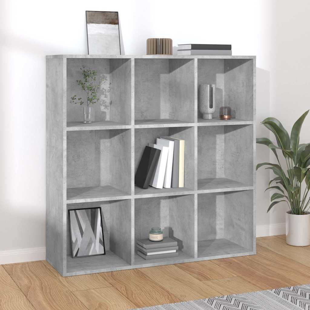 Vidaxl boekenkast 98x29x97,5 cm bewerkt hout betongrijs