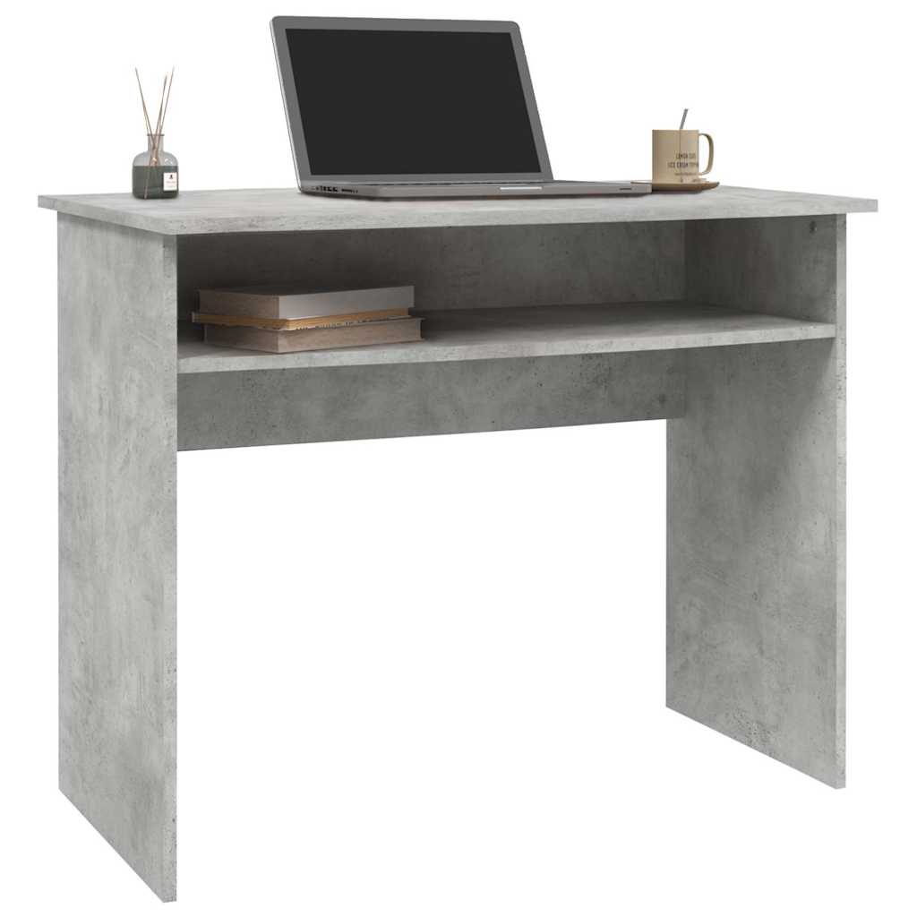 Vidaxl bureau 90x50x74 cm bewerkt hout betongrijs