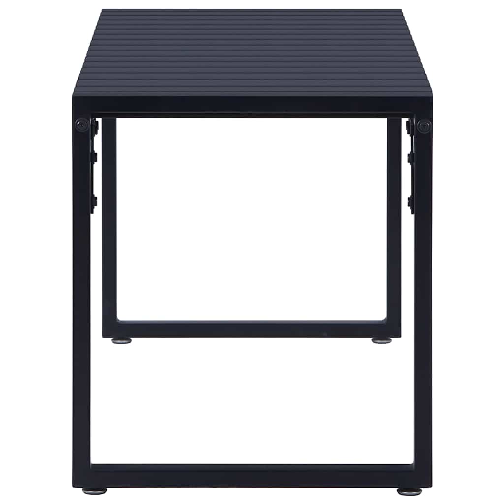 Vidaxl tuinbank 120,5 cm ps-plaat zwart