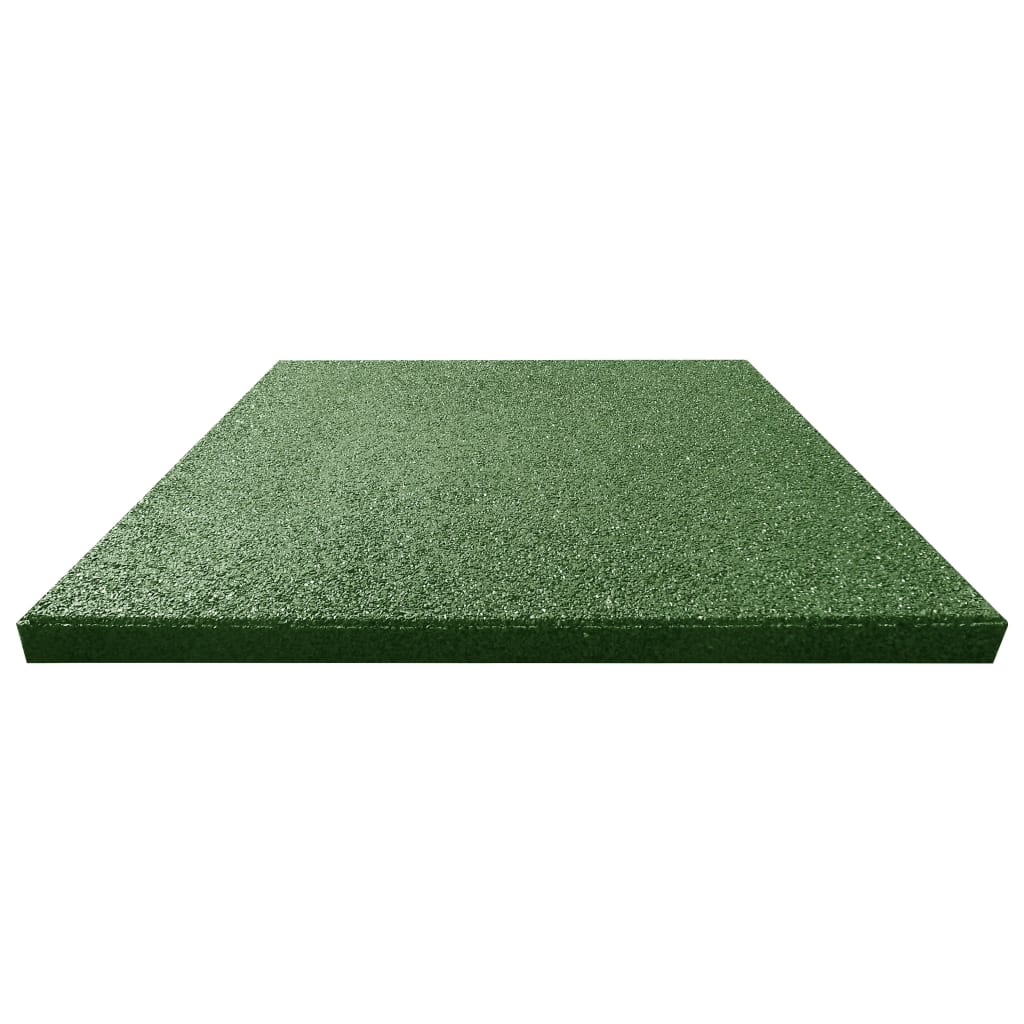 Vidaxl Valt Tiles 12 ST 50 x 50 x 3 cm Gummigrün