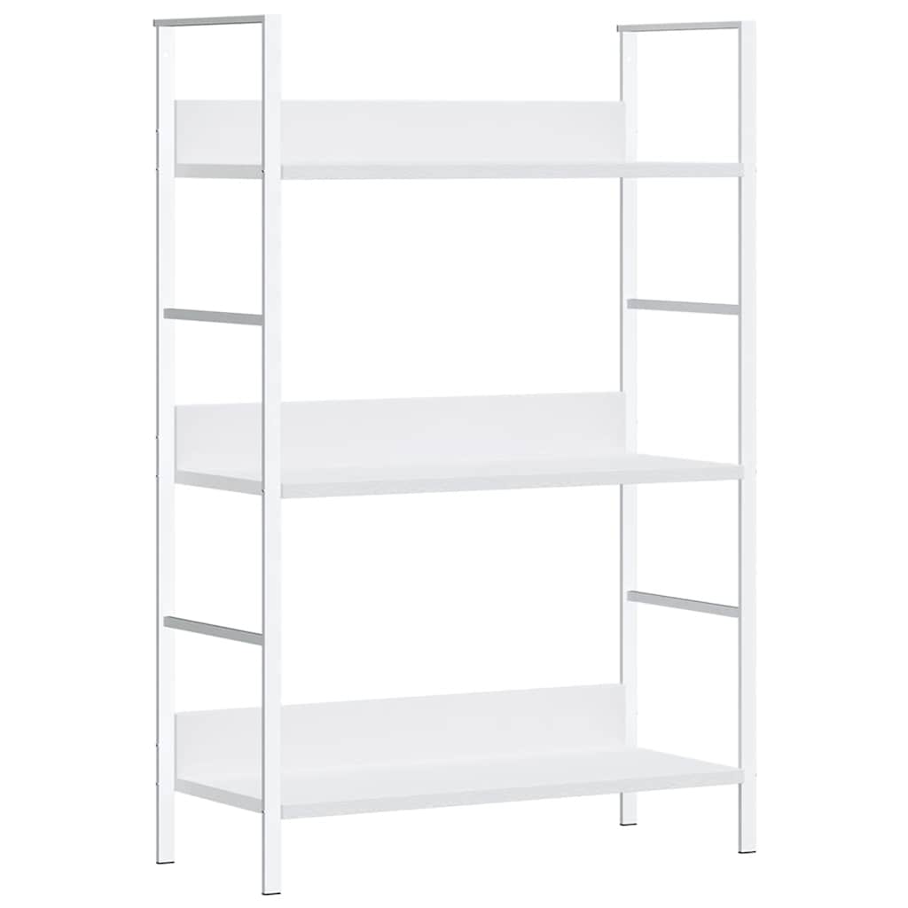 Vidaxl boekenkast met 3 schappen 60x27,6x90,5 cm bewerkt hout wit