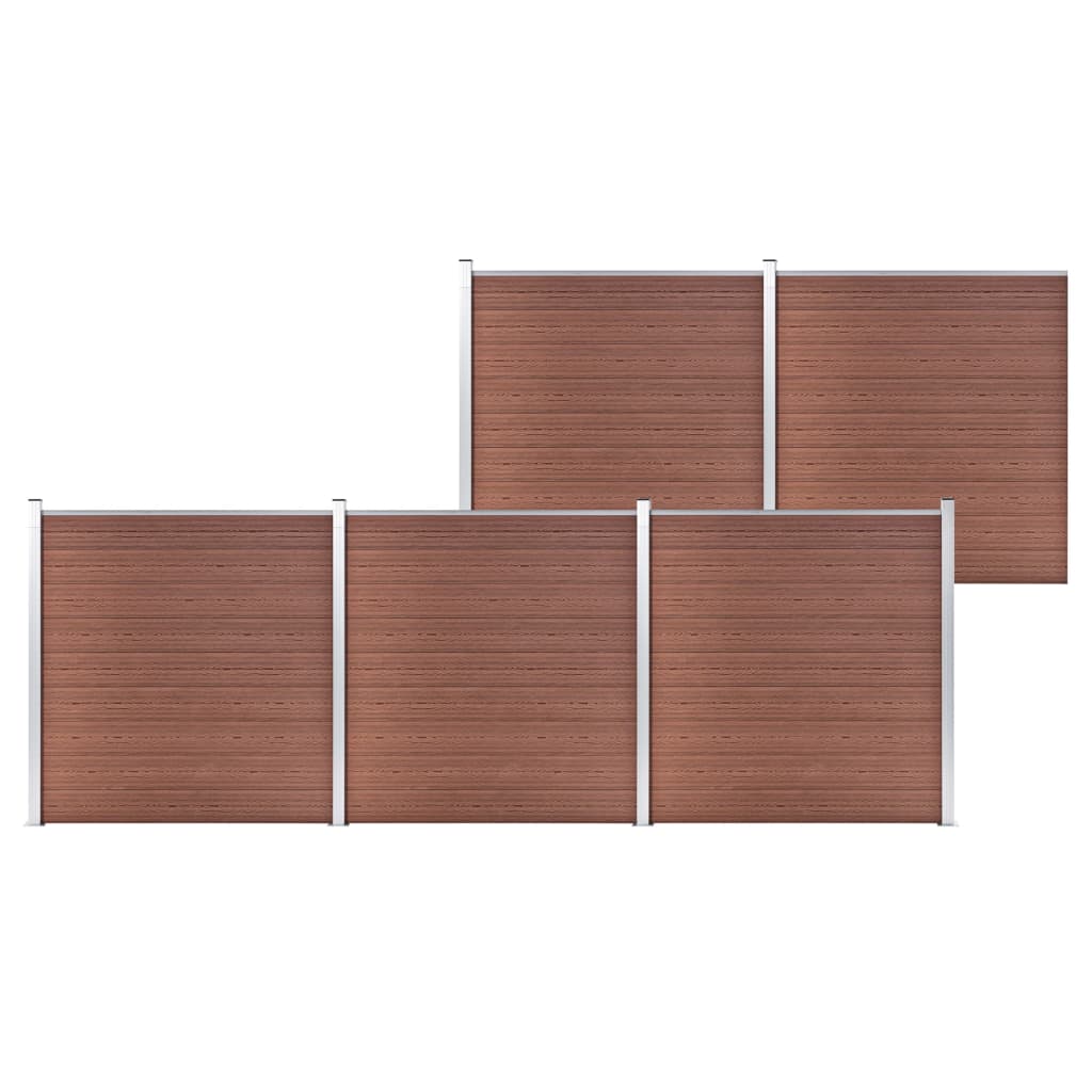 VidaXL Zaun 872x186 cm HKC braun