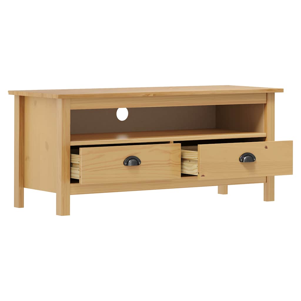 Vidaxl tv-meubel hill 110x40x47 cm grenenhout honingbruin