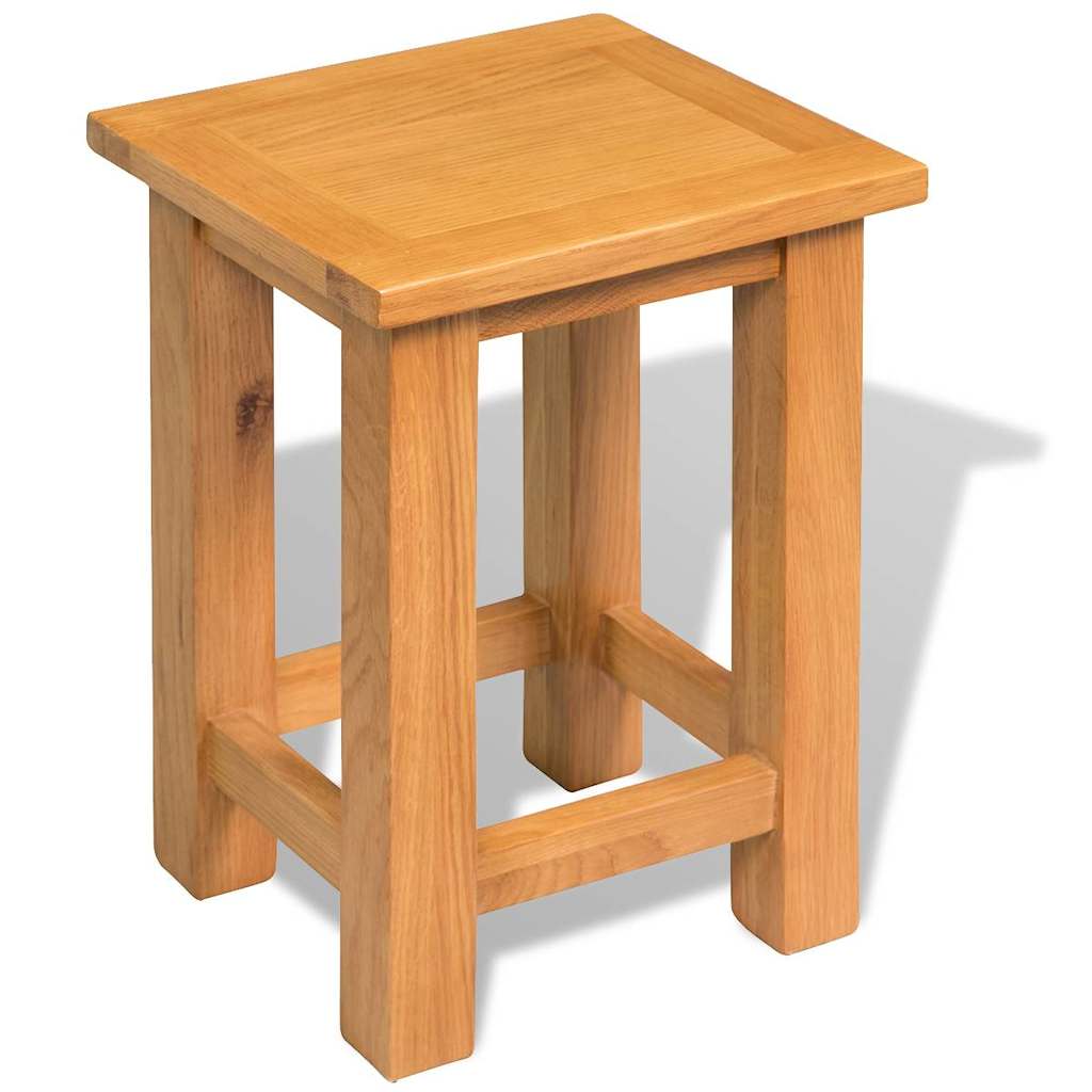 Vidaxl bijzettafels 2 st 27x24x37 cm massief eikenhout