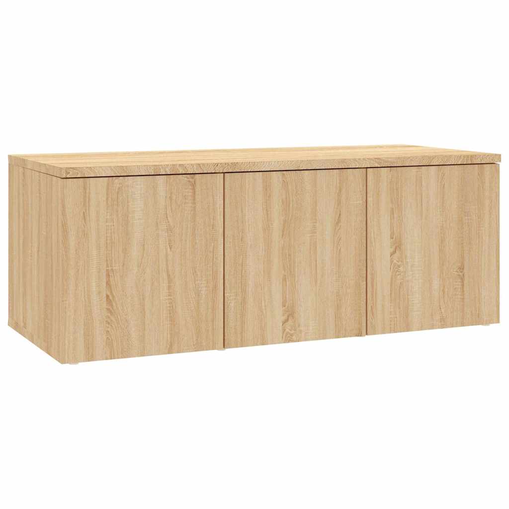 Vidaxl tv-meubel 80x34x30 cm bewerkt hout sonoma eikenkleurig