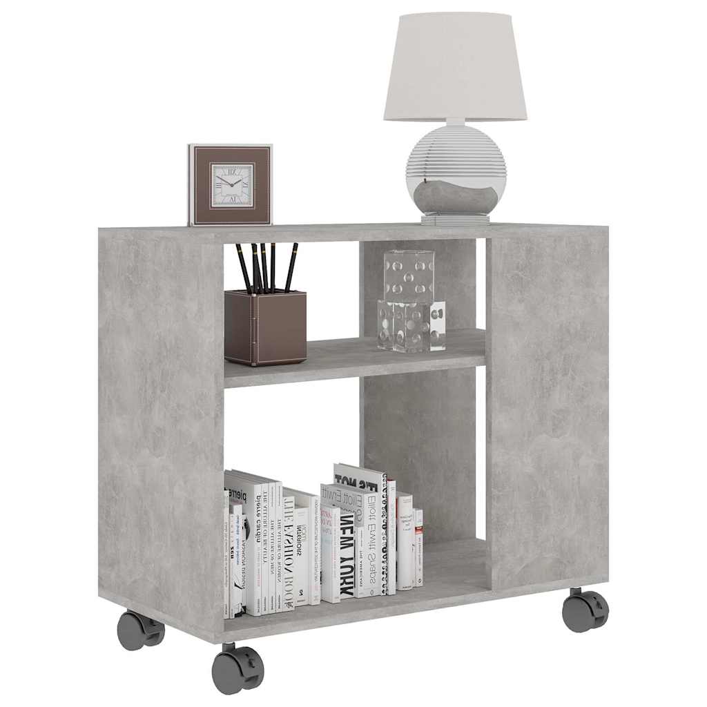 Vidaxl bijzettafel 70x35x55 cm bewerkt hout betongrijs