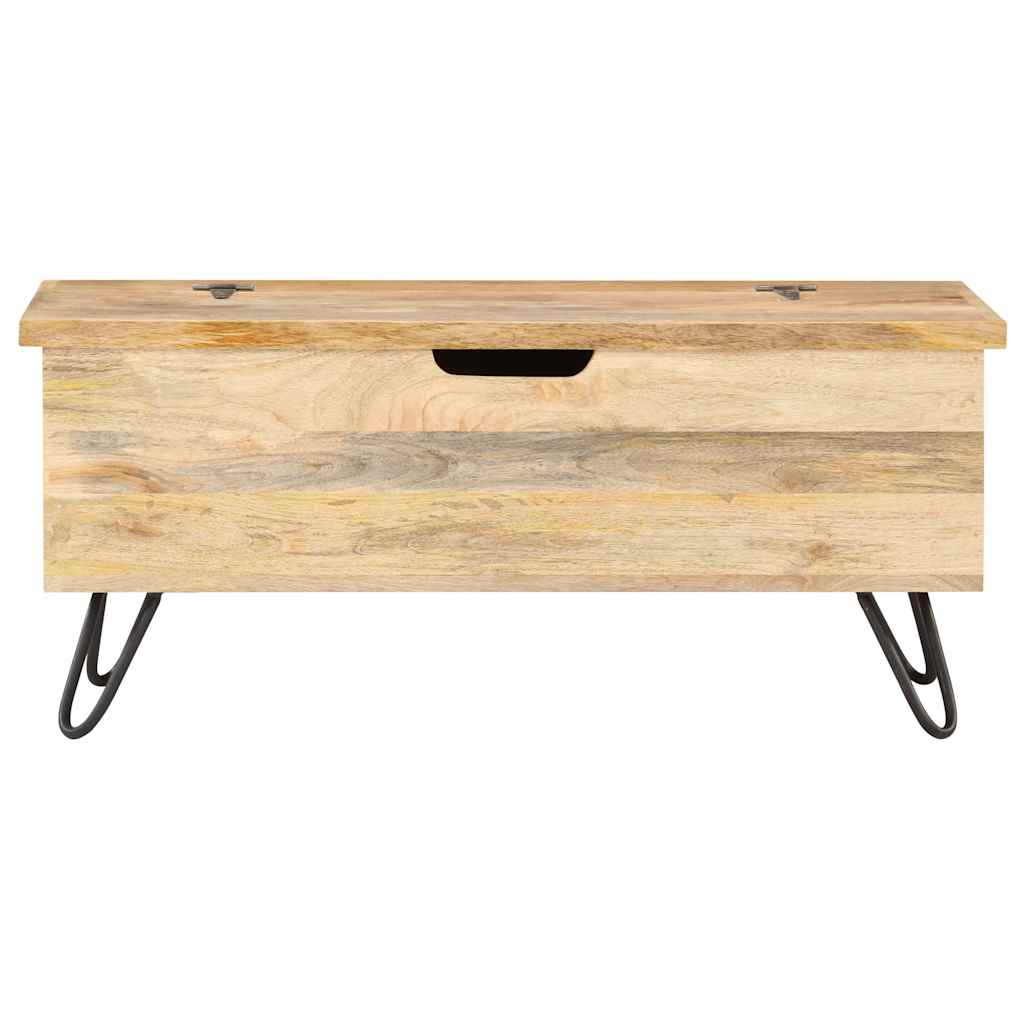 Vidaxl opbergkist 90x40x45 cm massief mangohout
