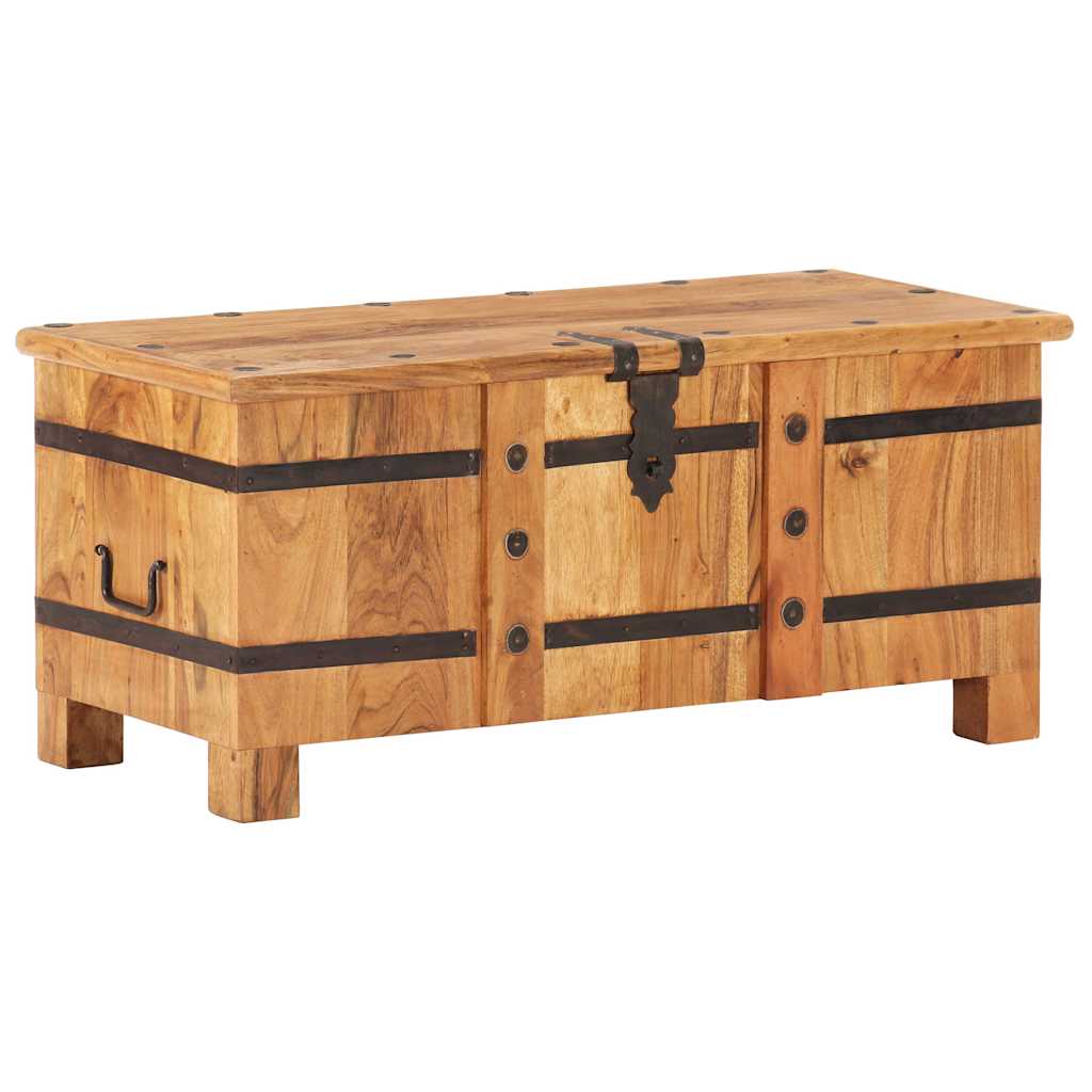 Vidaxl opbergkist 90x40x40 cm massief acaciahout