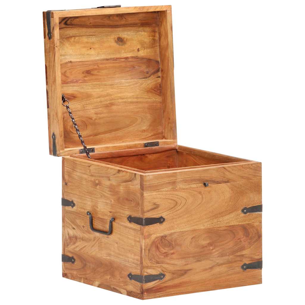Vidaxl kist 40x40x40 cm massief acaciahout