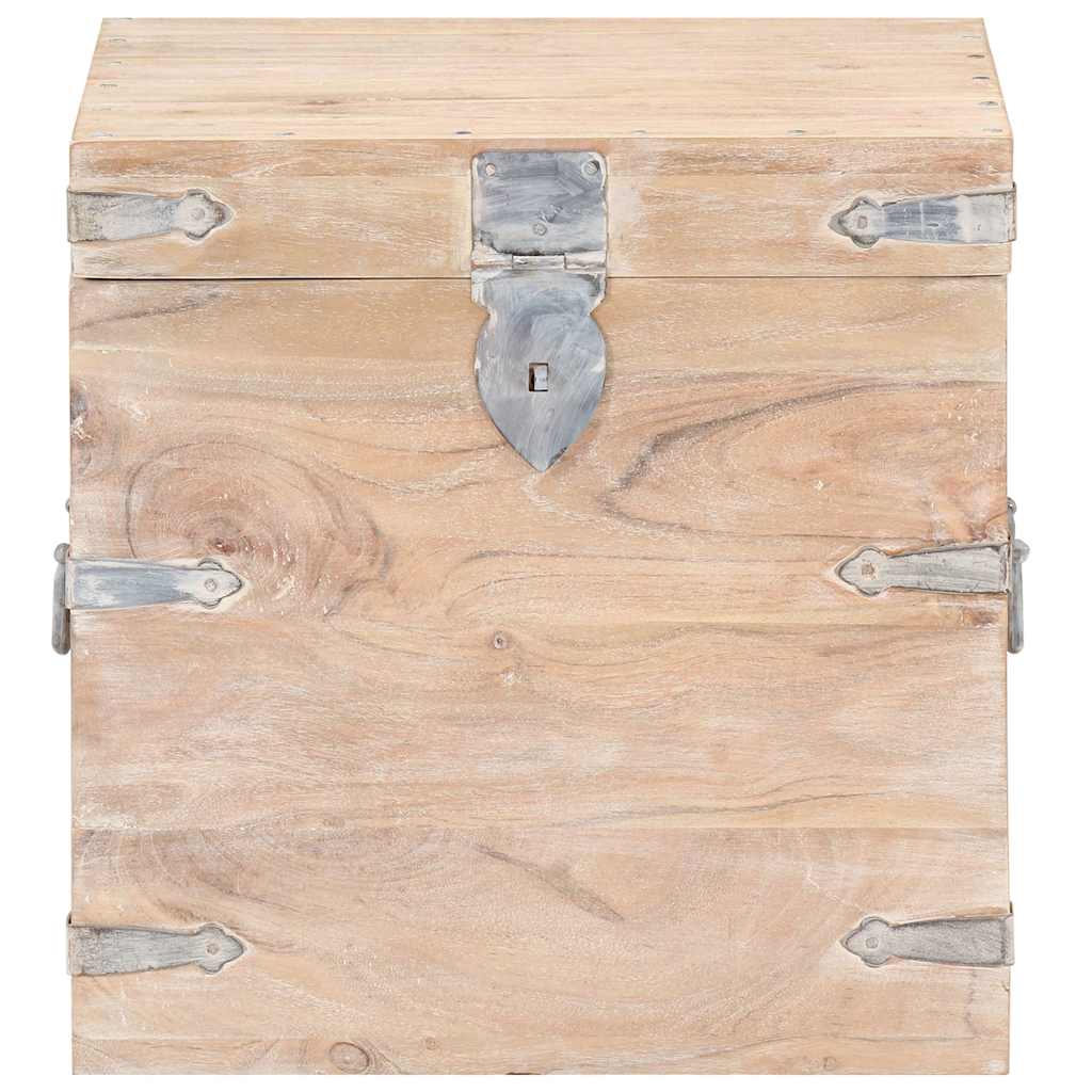 Vidaxl opbergkist 40x40x40 cm massief acaciahout