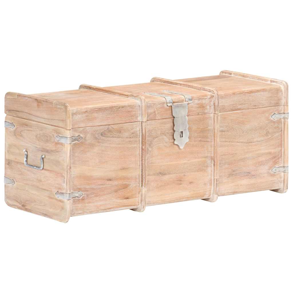 Vidaxl opbergkist 90x40x40 cm massief acaciahout