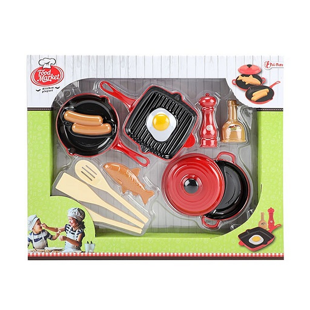 Lebensmittelmarkt-Kochset 13-teilig